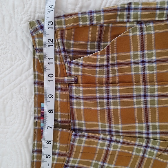 Urban Outfitter Plaid Flare Leg Front Pleat Trouser Pant / Size 2 - Picture 9 of 12